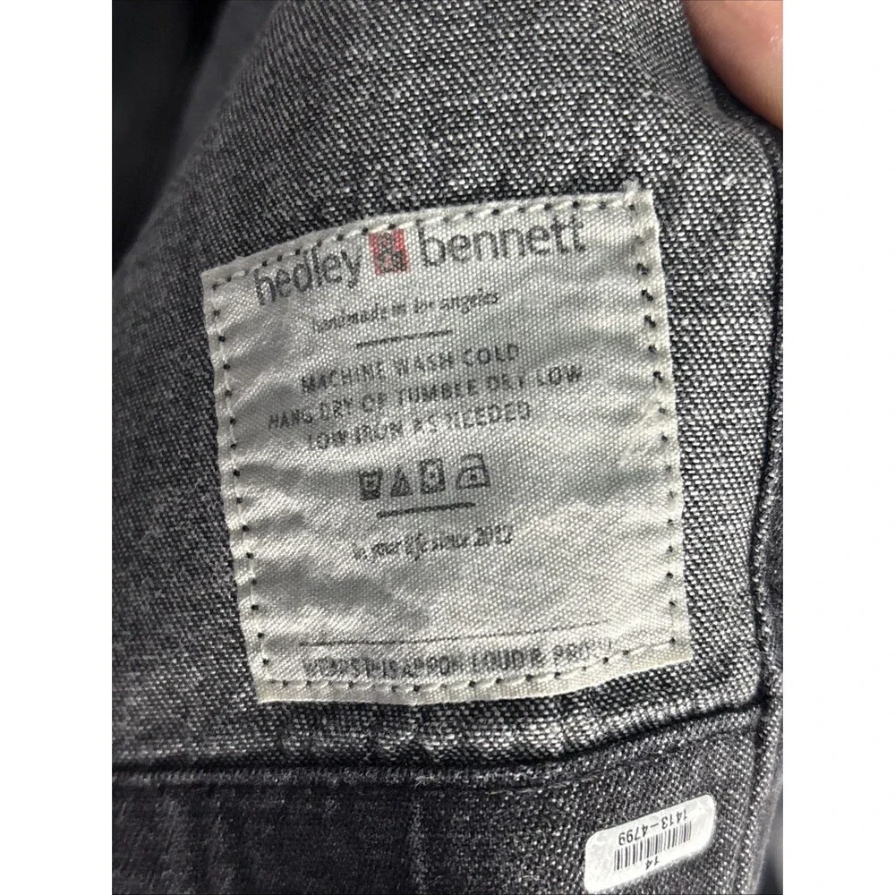 Hedley & Bennett Denim Bistro Apron Gray One Size